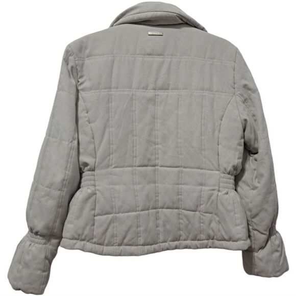 Vintage Eckored Women's Puffer Coat With Hoodie Medium Beige - Picture 6 of 17